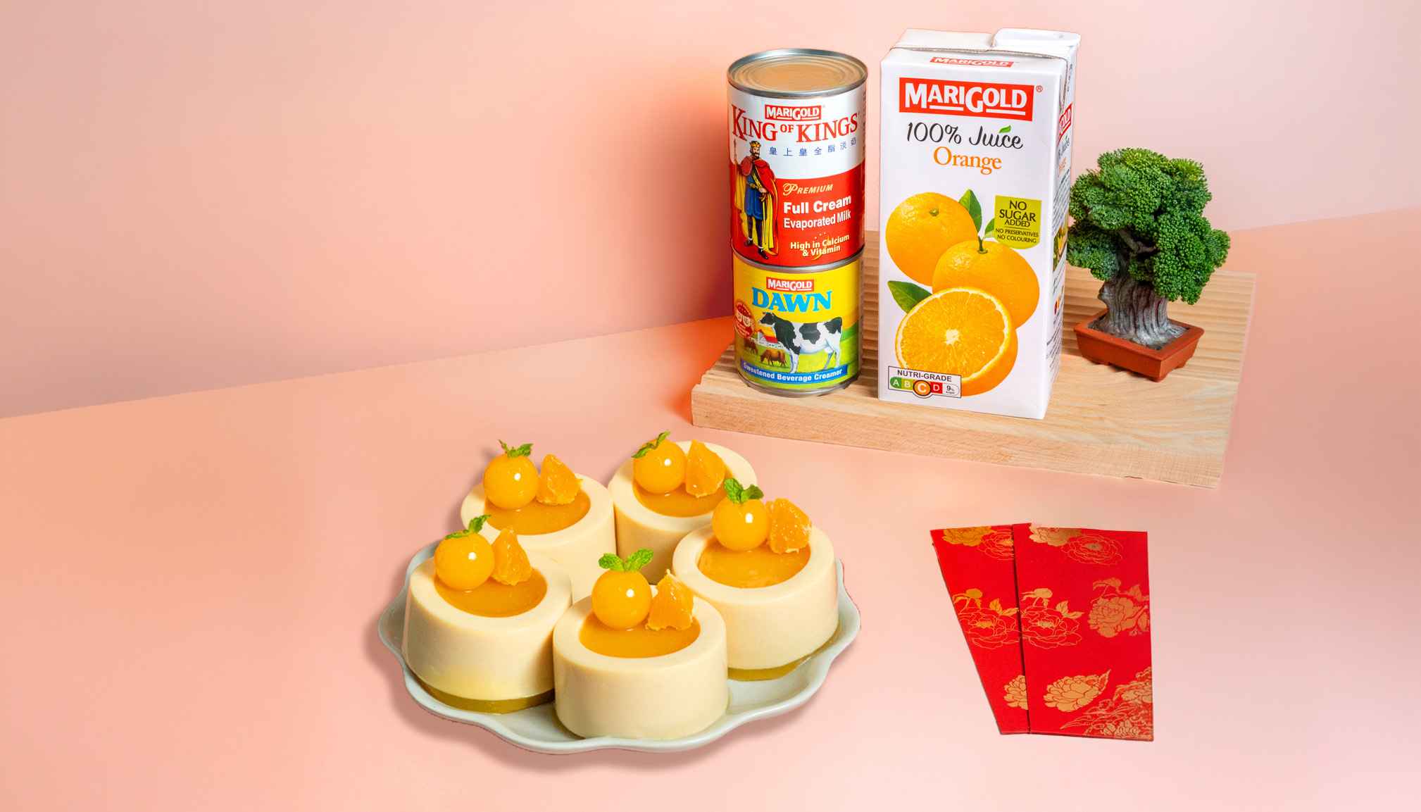 Orange Milk Pudding Recipe